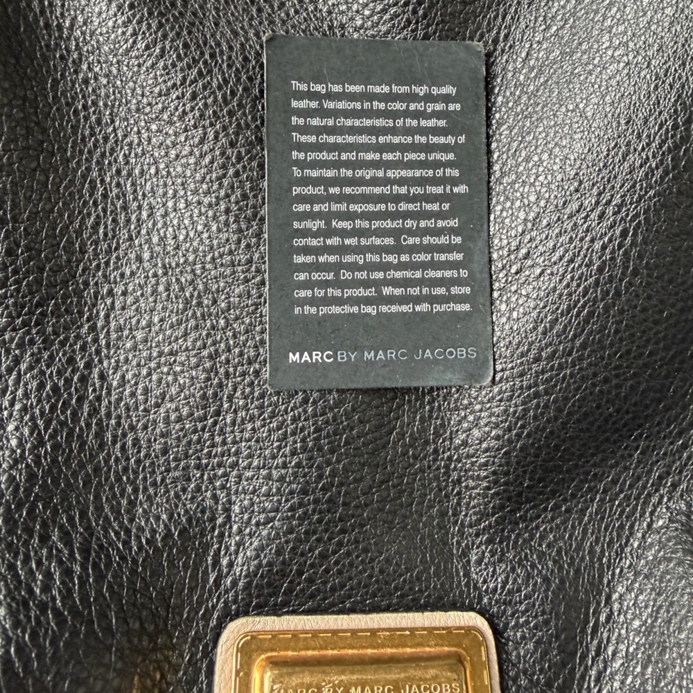 Marc Jacobs Too Hot to Handle Soft Leather Black, Tan and Cream Shoulder Bag - Picture 16 of 16